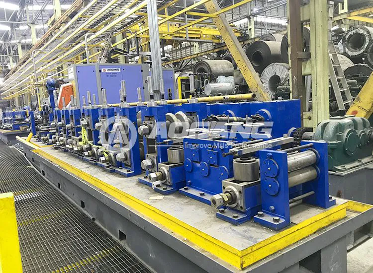 Máquina para fabricar tubos de acero ERW76 Aogang