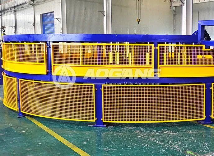 Acumulador horizontal de tubos en operación