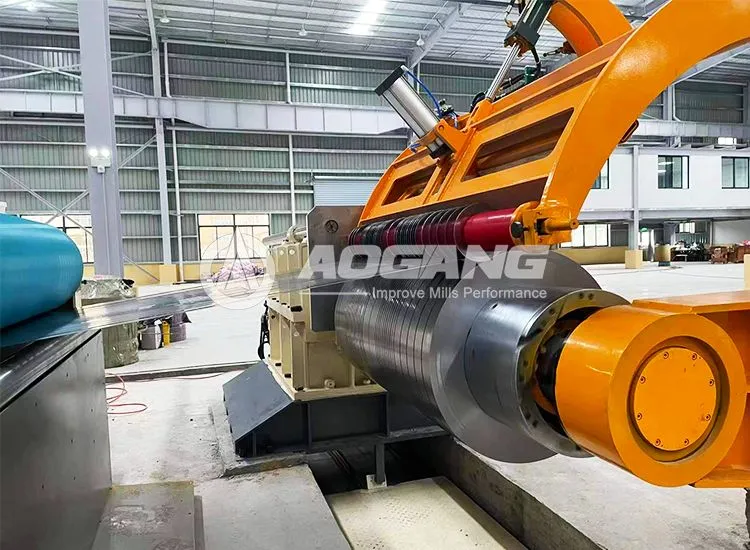 Corte preciso de bobinas de acero en línea Aogang