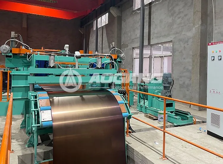 Línea industrial de cizallado para aluminio